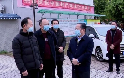 温助民、王锋督导检查梅县区春节期间疫情防控工作