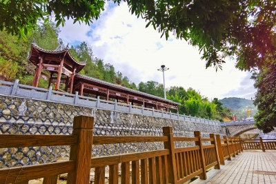 美美的大埔县隔背村景观亭廊，是驻足的风景！