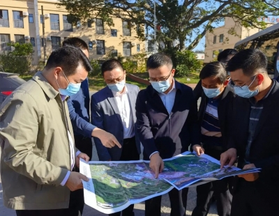 罗达祥率队调研绿色饲料产业园建设工作