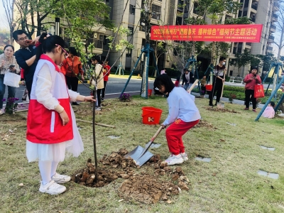 3·12植树节丨齐齐种下“春色”，三角镇墟镇社区邻里花园更美了！