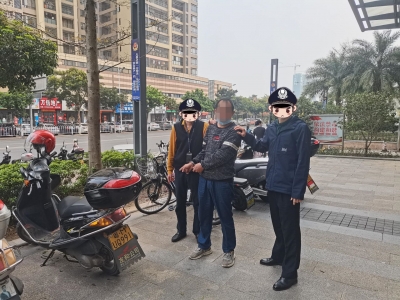 五华一男子与妻子争吵后出门闲逛，途中竟“顺手”偷摩托车！