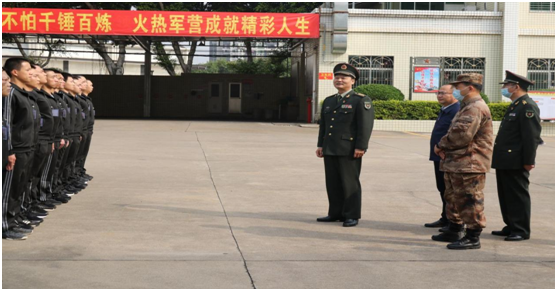 陈煜昌到梅县区检查役前教育训练开展情况