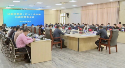 梅县区政府党组（扩大）会议和区政府常务会议召开