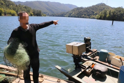 水产店里售卖自捕野生龟，抓！