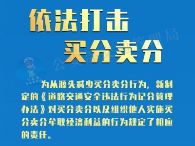 @司机朋友 4月1日起驾驶证买分卖分将被重罚！