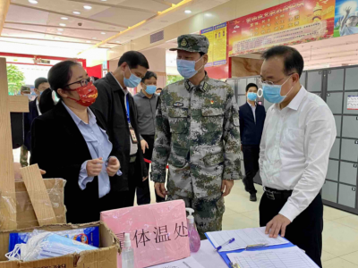 陈煜昌谢钦文到大埔督导检查疫情防控和安全生产工作