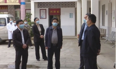 刘鸿涛到南磜镇督导疫情防控和安全生产工作