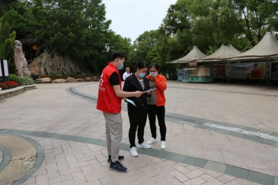 让文明理念入耳入脑入心！梅江区文广旅体局开展文明旅游进景区宣传活动