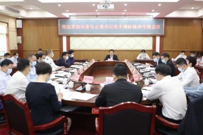 丰顺召开传达贯彻市委马正勇书记来丰调研精神专题会议
