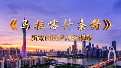 马拉喀什条约——拓宽阅读障碍者视野①