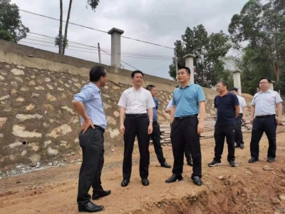 林剑率队督导检查强降雨防御工作