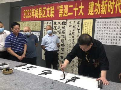 挥毫泼墨！梅县区文联举行“我们的节日·端午”文艺活动暨书法培训