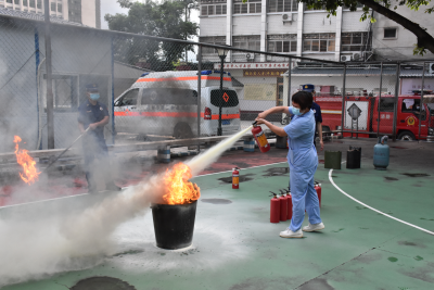 梅江消防走进梅州市第二中医医院开展消防安全知识培训
