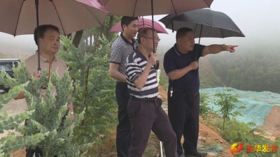 丘炀到五华县棉洋镇、梅林镇督导地质灾害隐患整治工作