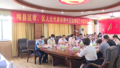 梅县区人大常委会开展专题视察：持续推进人大代表联络站“三化”建设 