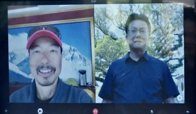 视频连线！蕉岭家乡干群齐贺林志勇成功登顶珠峰