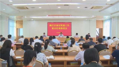 梅江区召开基层党建工作重点任务推进会