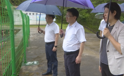 刘鸿涛、刘裕君率队督导检查强降雨防御工作
