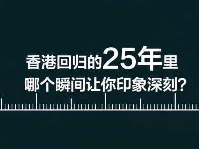 V视丨25个瞬间回顾香港回归25年