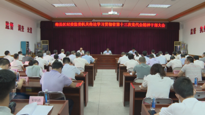 梅县区纪委监委召开全体干部大会