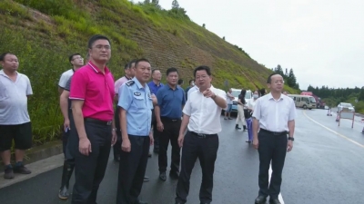 廖茂忠检查督导强降雨防御工作