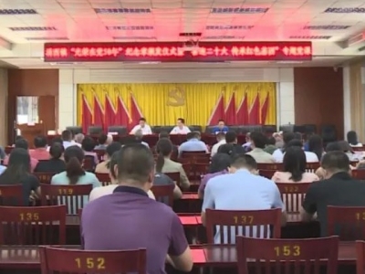 丰顺县汤西镇为11名“光荣在党50年”老党员颁发纪念章