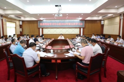 丰顺县委理论学习中心组举行2022年第五次学习会