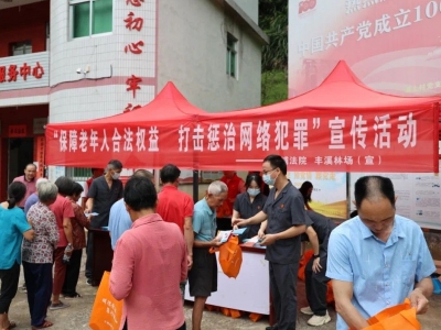 大埔法院到丰溪林场开展防范养老诈骗普法宣传
