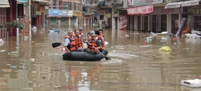 风雨同舟，抗洪救灾！大埔县人武部官兵奋战抗洪抢险一线