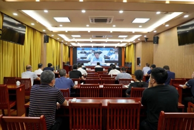 大埔县收听收看全市防汛工作调度会议