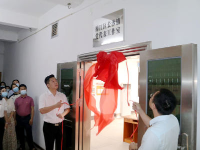 梅江区长沙镇“党代表工作室”揭牌