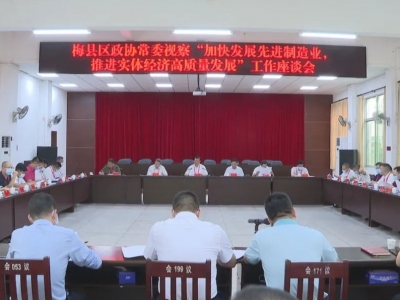 梅县区政协组织开展专题视察：加快发展先进制造业 推进实体经济高质量发展