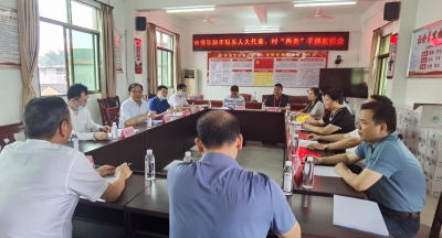 刘锐清到丰顺走访联系市人大代表、村“两委”干部 