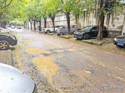 东升工业园内部道路现多处病害，行车要小心！市民希望加紧修复…