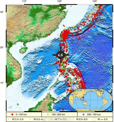 菲律宾吕宋岛海域地震或引发海啸 但不会对我国沿岸造成灾害性影响