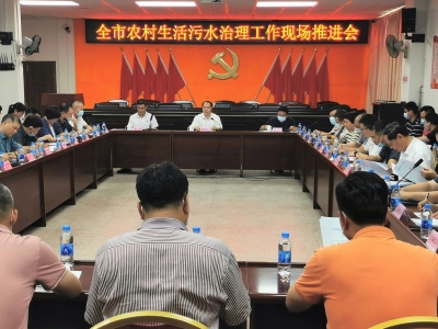 全市农村生活污水治理工作现场推进会召开：推进治污攻坚 持续改善环境