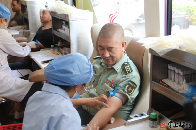 献热血、庆八一！大埔县人武部组织开展无偿献血活动