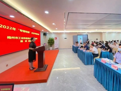 提升中小企业核心竞争力！梅州市举办“专精特新”企业专业讲座  