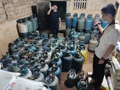 清除223颗“定时炸弹”！大埔公安联手城综打掉一非法经营液化石油气窝点