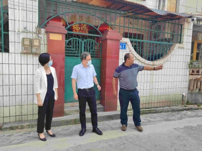 蒋鲲到梅江区挂点村（社区）调研全国文明城市创建工作
