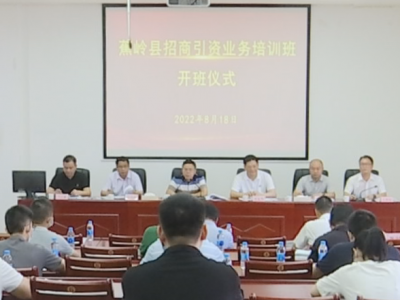 练好“内功” 打好“主动仗” ！蕉岭县举办招商引资业务培训班