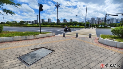 民生追踪：横卧人行环岛缆线已被妥善处理