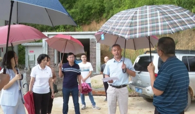 李延海、张友群到大埔茶阳镇检查三防工作