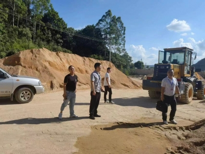 丰顺县汤坑镇开展2022年沙场专项检查工作