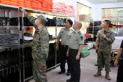 梅州军分区司令员段见云一行到大埔检查指导基层武装建设工作