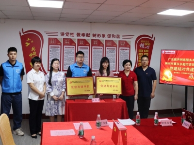 广东振声网络服务有限公司党支部挂牌成立