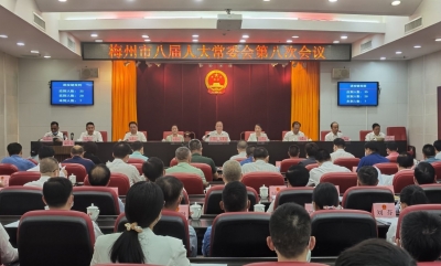 市八届人大常委会召开第八次会议