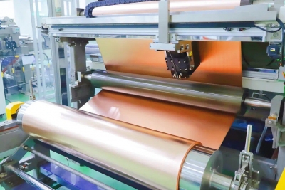 盈华科技年产4万吨高端铜箔建设项目一期首条生产线成功试产