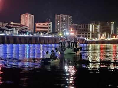 梅州海事与公安部门联合开展城区水域夜间巡查执法活动