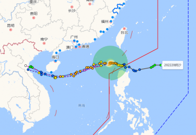  台风“纳沙”加强级别，未来3天，梅州日均气温将降4℃左右